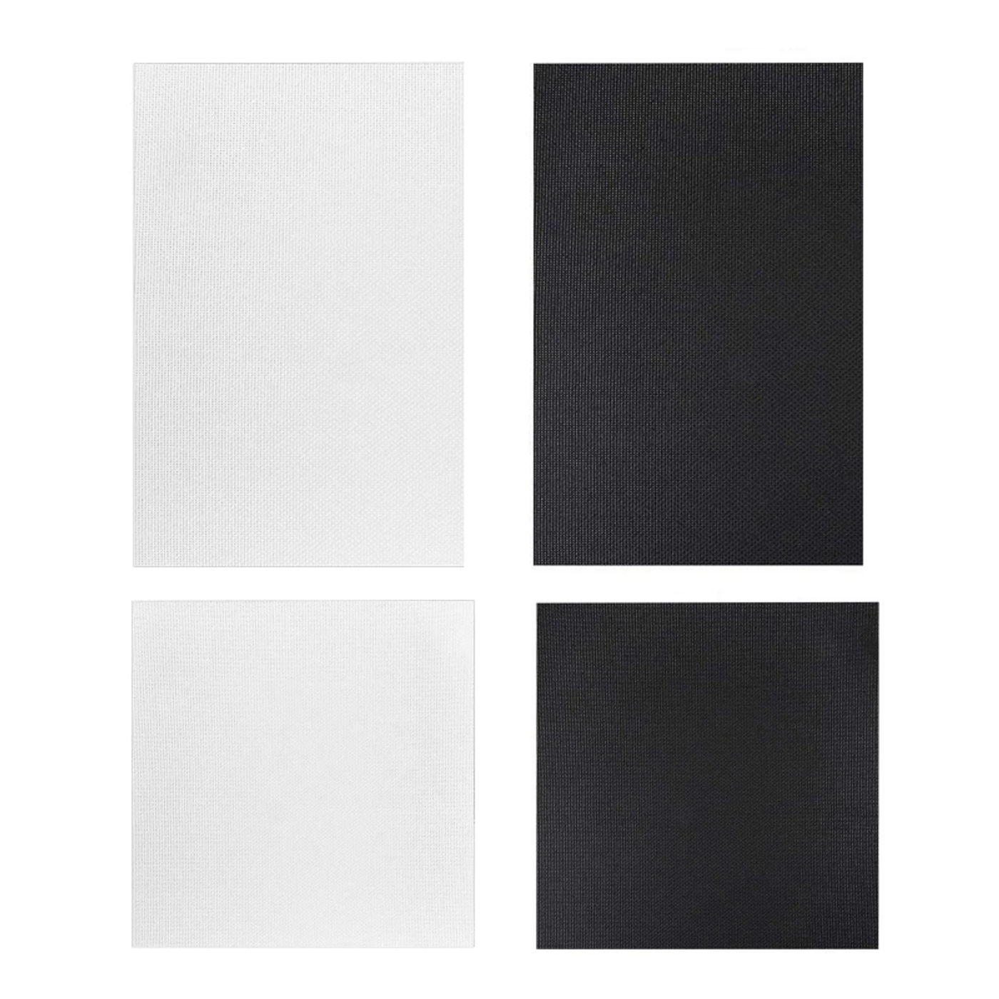 Description Picture 2 of itemReserve Aida Cloth 14 Count for Cross Stitch Fabric Embroidery Kits Fabric Canvas White/Black for DIY Handmade L