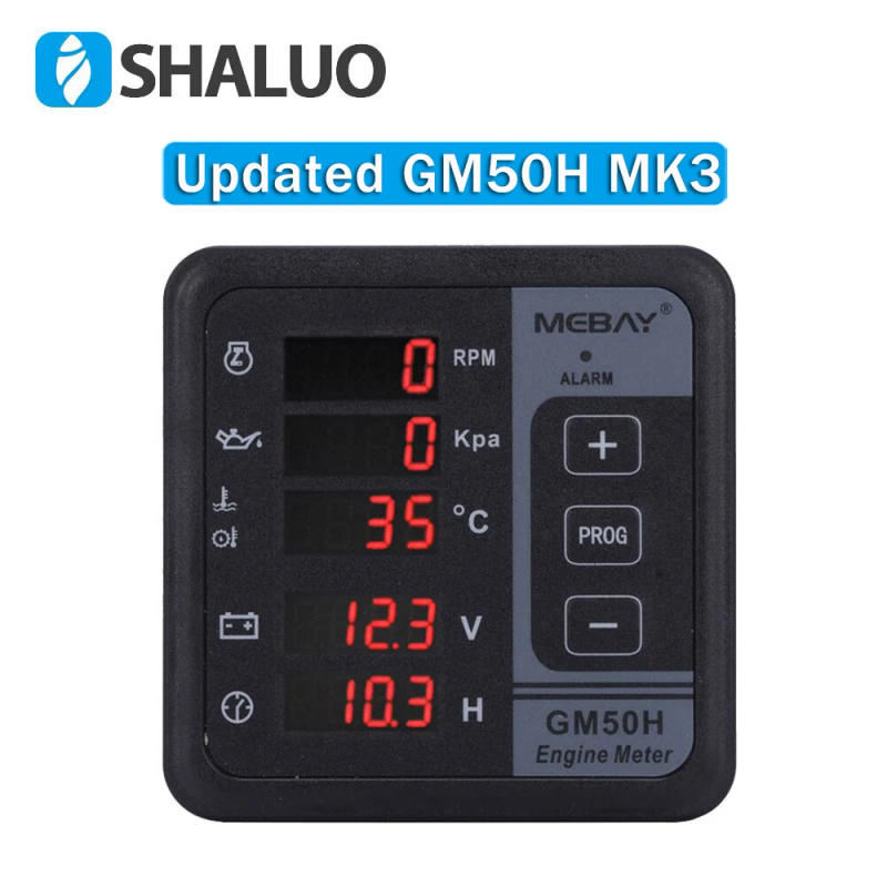 Description Picture 3 of itemMebay GM50H MK3 Engine Multi Function Digital Meter Diesel Generator Monitor with Water Temperature Sensor Oil Pressure Sensor