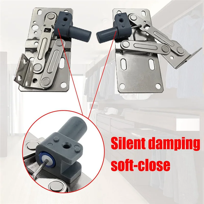 Description Picture 5 of item【New Arrival】2 Pack Tip-Out Tray Hinges For Sink-Front Drawer, Sink Front Tip-Out Trays Hinges False Front Cabinet Clips Easy In