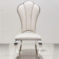 B  white leather