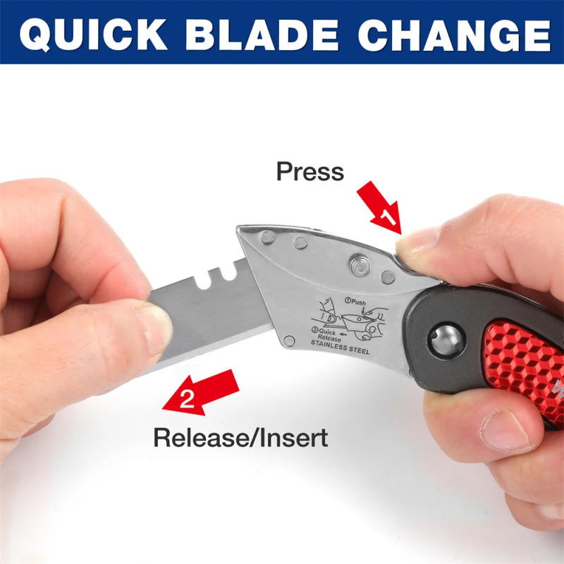 Description Picture 4 of itemWORKPRO Mini Knives Utility Knife Aluminum Handle Folding Knife Egg Shaped Folding Pocket Knife