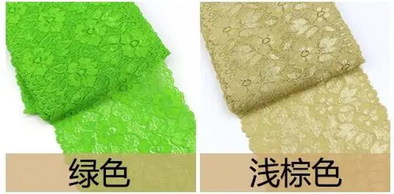 Description Picture 4 of item16cm Wide Stretchy Floral Lace Ribbon DIY Crafts Supplies Lace Tape Dress Clothing Top Bra Decoration 16cm White Lace Trimming