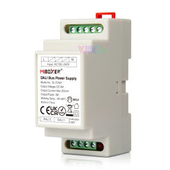 Miboxer DIN Rail DALI Bus Power Supply DC16V Max250mA 4W AC 110V 220V Short-circuit protection for DALI RGB+CCT led downlight