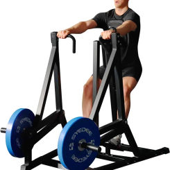 Row Machine, Plate Loaded Back Machines Home Gym Back Row Machine, Leverage Row Machine with Independent Arms & Multi Grips, LAT