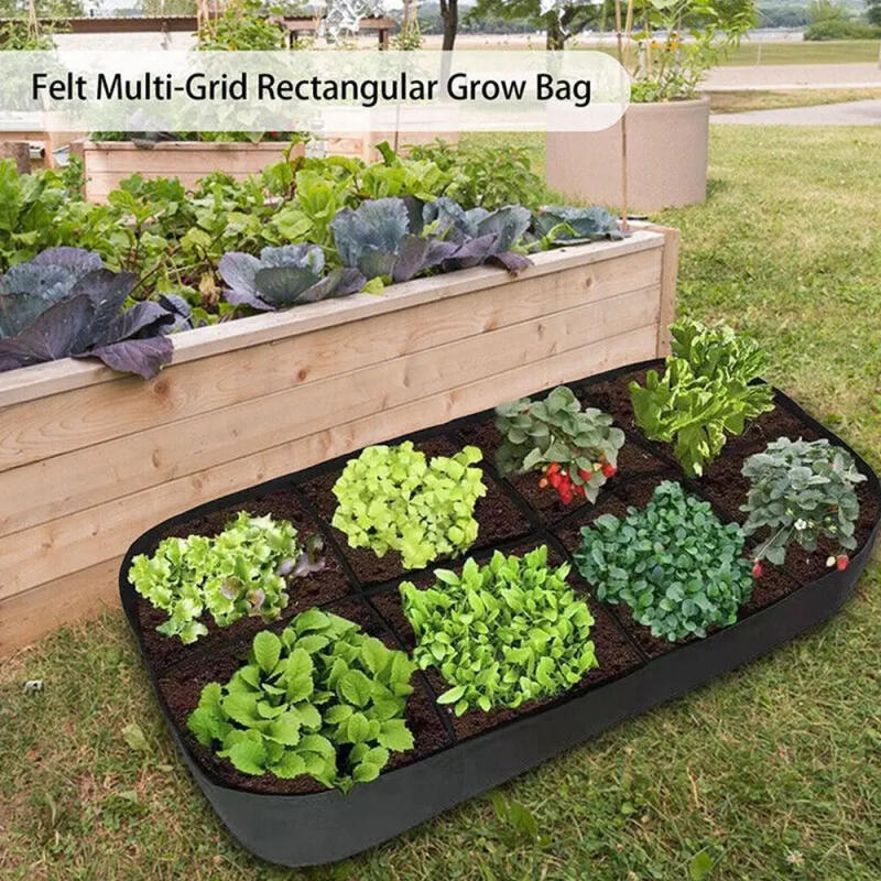 Description Picture 4 of itemGarden Planting Bag Multi-gird Felt Growing Bag Rectangle Planting Nursery Pot Vegetable Tomato Potato Planting Container Plant