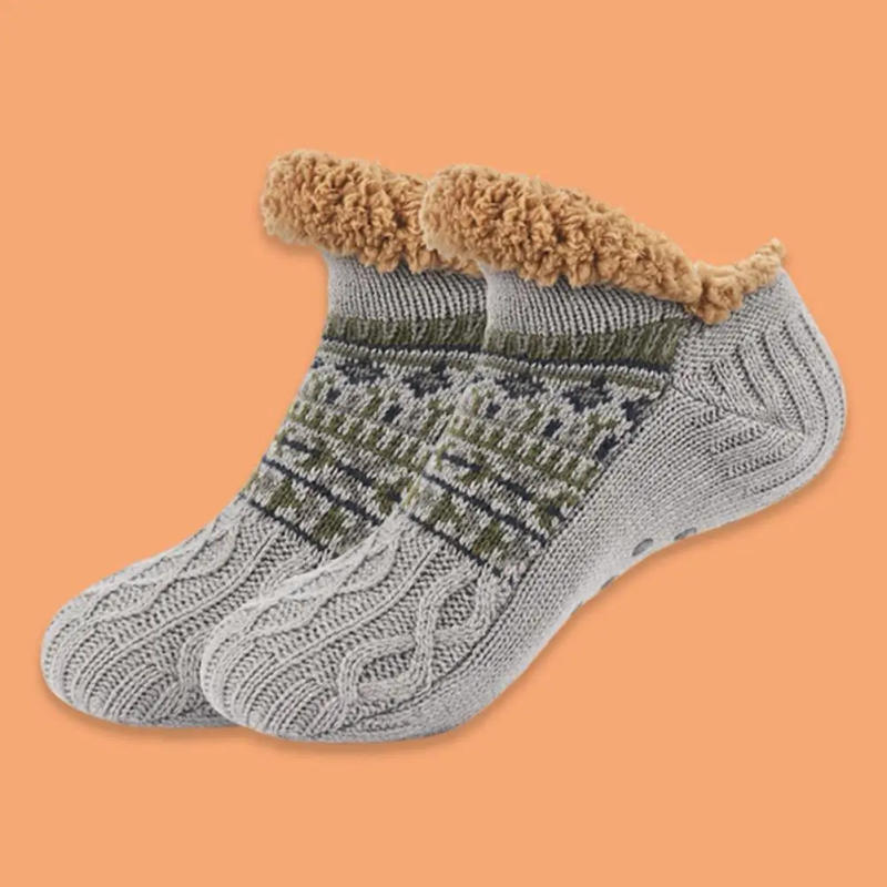 Description Picture 2 of itemAutumn And Winter Floor Socks Home Warm Thicken Women Men Socks Sleep Carpet Socks Slippers Socks Men Non-slip Yoga Socks