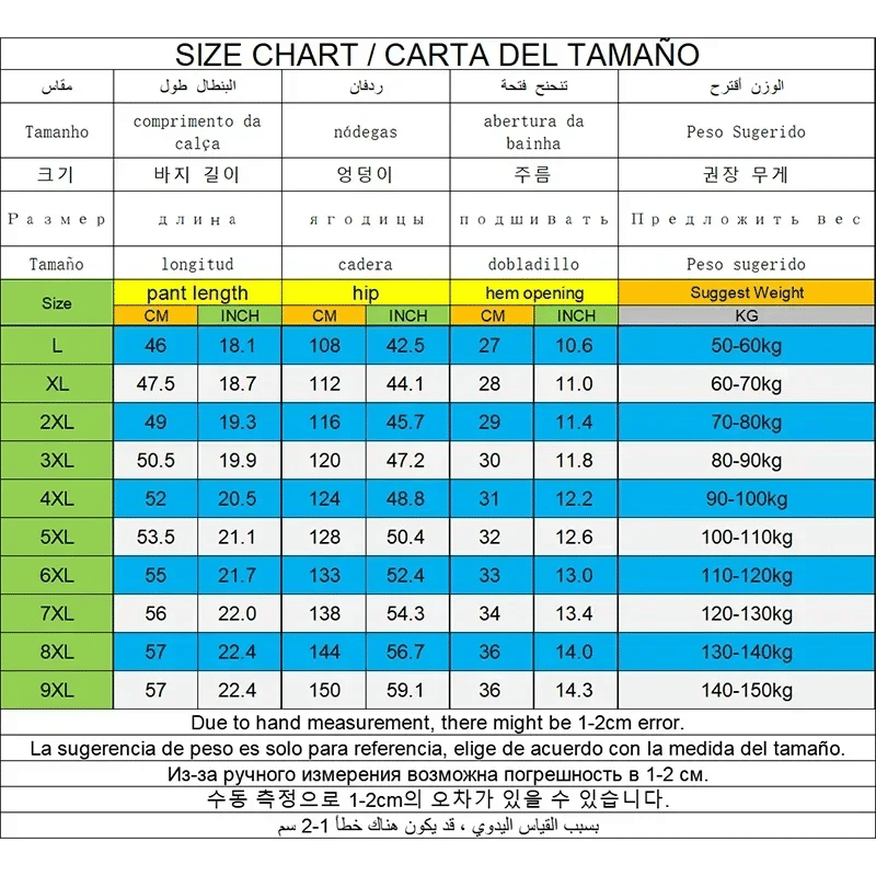 Description Picture 2 of itemWholesale Drop-Ship Men Sweatpants Big Size 100-150kg 9XL Casual Shorts Loose Elastic Waist Sport Pants Running Fitness Pants
