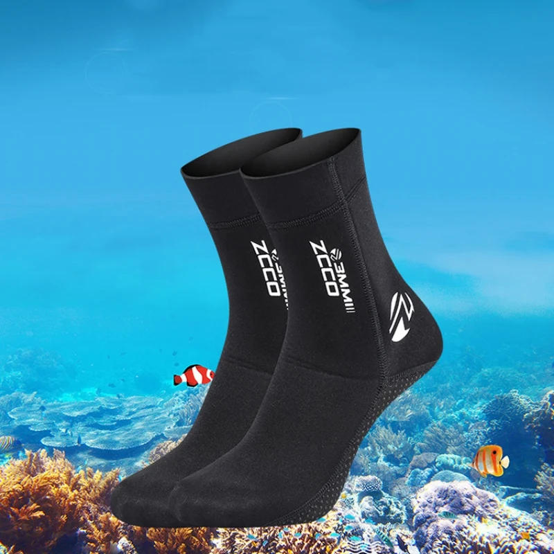Description Picture 3 of item3mm Men Women Diving Socks Boots Non-slip Beach Boots Water Shoes Wetsuit Shoes Anti-scratch Snorkeling Diving Surfing Boots