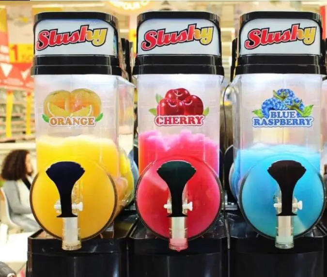 Description Picture 3 of item2022 CE Approved 3 Tanks Electric Ice Slush Maker Machine Commercial  Portable Frozen Drink Smoothie Maker Machine for Sale