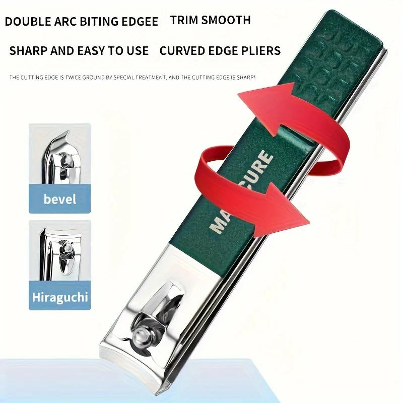 Description Picture 6 of itemGreen 9 Pcs Manicure Set With Leather Case Professional Foot And Face Care Tool Kits Stainless Steel Nail Clipper Sets Gift