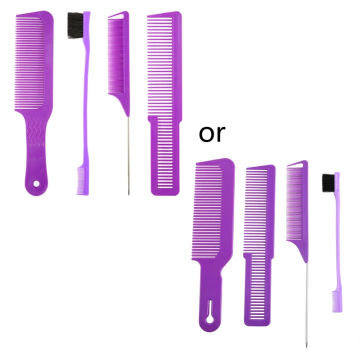 4pcs Anti-Static Wide Teeth Comb Detangling Hair Brush Combs Styling Tools