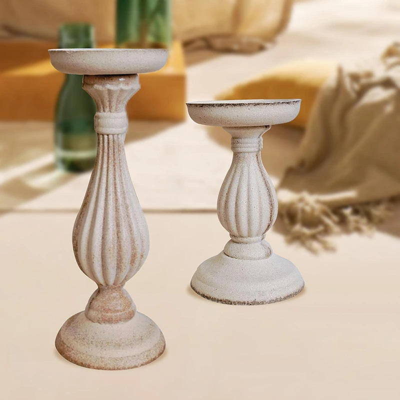 Description Picture 6 of itemVintage Wedding Table Decoration Modern Christmas Wood Candlesticks for Candles & Holders Home Decor Candle Holder Centerpiece