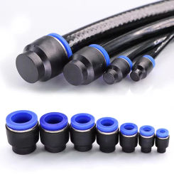 5 Pcs Pneumatic Connector Quick Plug Plastic Plug Pipe Plug PPF 4mm 6mm 8mm 10mm 12mm 14mm 16MM Air Hose Sealing Connector