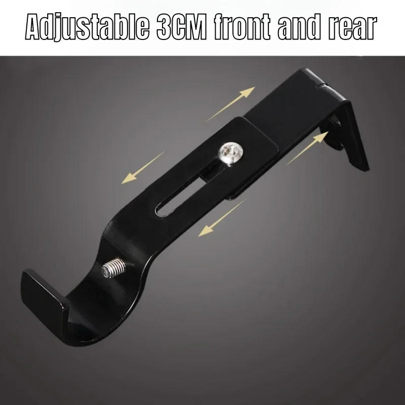 Description Picture 4 of itemMetal Adjustable Roman Rod Bracket Long and Short Direction Retractable Heavy-duty Curtain Rod Bracket Hook Base Accessories