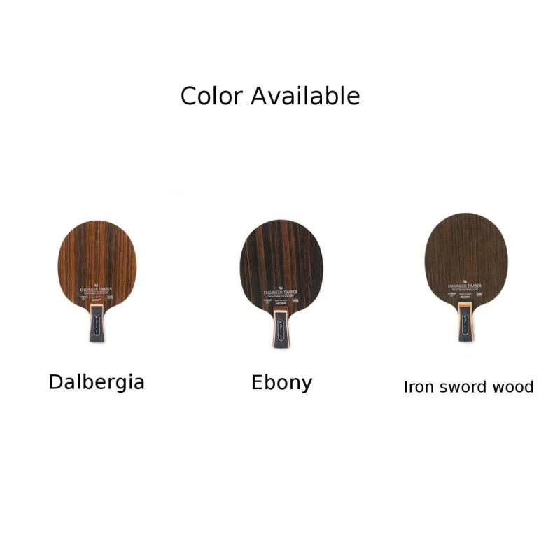 Description Picture 2 of itemEbony Wood Dalbergia Table Tennis Racket 5 Layers Ping Pong Blade Paddle Professional Horizontal board Ping Pong Racket