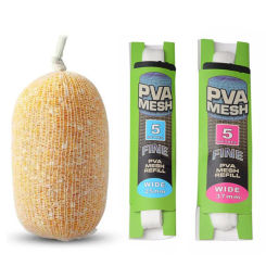 Soluble PVA Fishing Mesh Bag Carp Refill Baits 25/37mm Carp Fishing Feeder 5mm Pva grid Bag siatka pva Feeder peche a la carpe