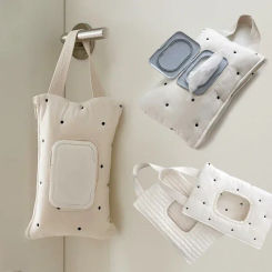 Baby Car-mounted Tissue Box Cute Baby Cart Paper Towel Bag Portable Removable Flip Tissue Box Diaper Bags Stroller Accessories