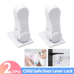 1/2 Pcs Plastic Child Safe Security Window Door Sash Lock Safety Lever Handle Sweep Latch 180 Degree Rotating Hardware Accessory