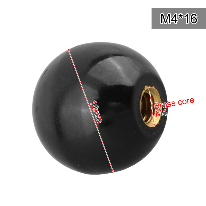 Description Picture 4 of itemM4-M12 Round Ball Handle Ball Knobs Bakelite Lever Knob Grip Handles Handle Ball Nut Machine Tool Replacement