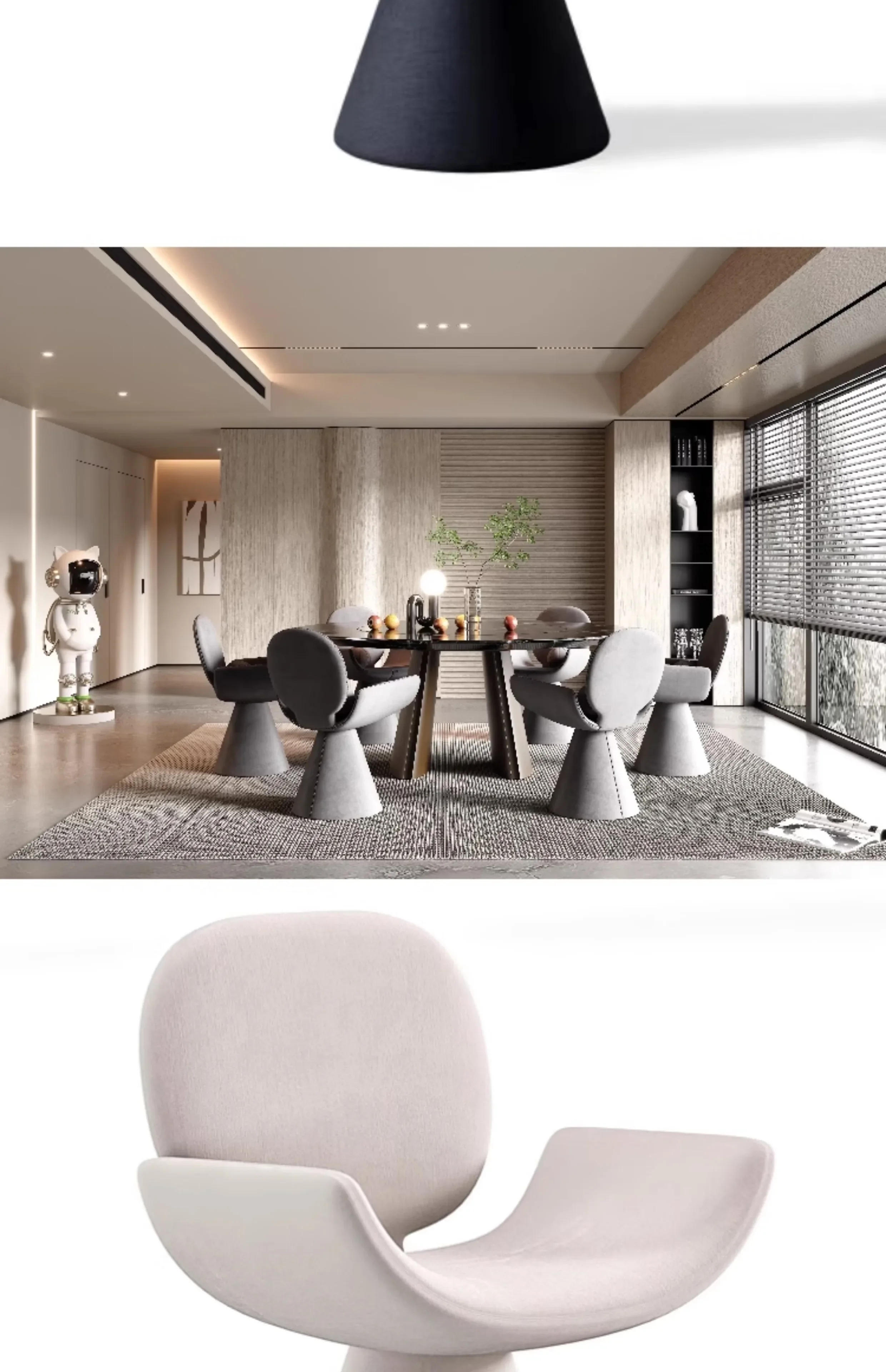 Description Picture 5 of itemEvent Chair Dining Vintage Chaise Design Beauty Salon Wooden Chairs Minimalist Desk High Interior Sillon Room Pc Furniture