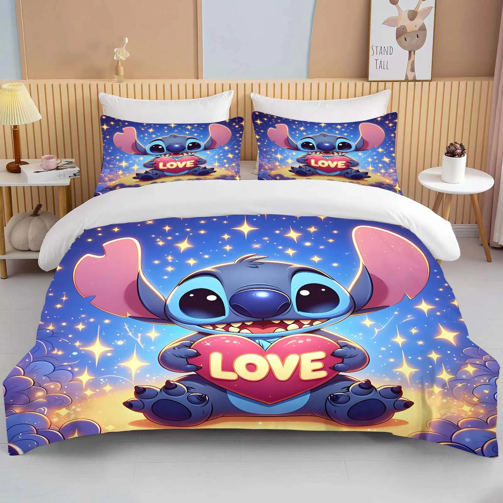 Description Picture 4 of itemStitch Dreams Printed Bedding Sets Soft Comforter Cover Bed Cover Duvet Cover Pillow Case 2-3 Pieces Sets Kids Bedroom Decor