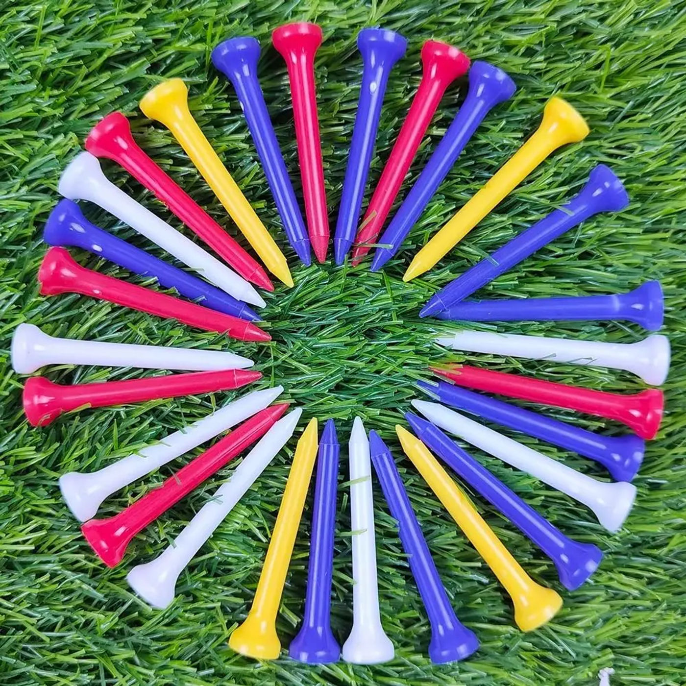 Description Picture 4 of item100pcs 68mm Golf Rubber Tee Replacement Plastic Professional Golf Tee Portable Durable Golf Practice Tee Golf Accessories