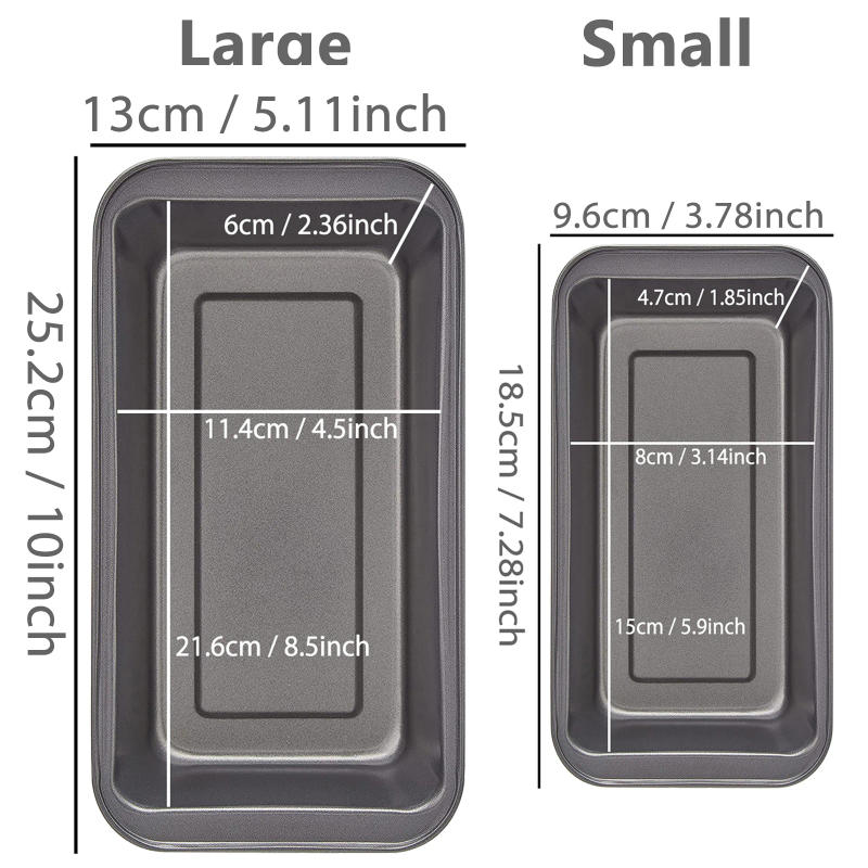 Description Picture 2 of itemNonstick Loaf Pan, Rectangle Carbon Steel Baking Toast Pan for Oven, Homemade Cakes, Breads, Meatloaf, Brownies Pound Cake Mold