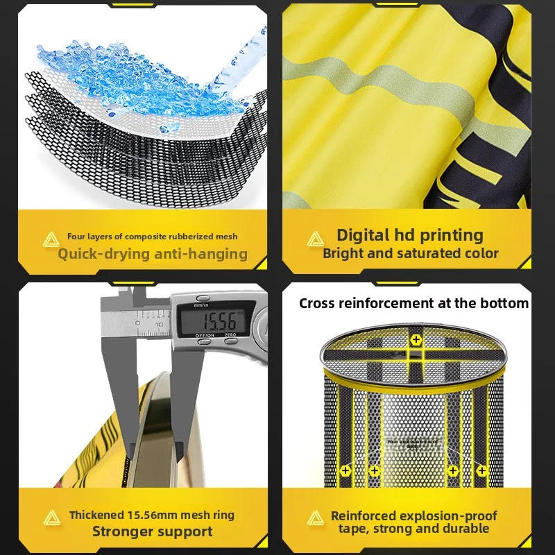 Description Picture 3 of itemBlack pit competitive thickened anti-hanging quick-drying net pocket fishing gear supplies fish protection bag