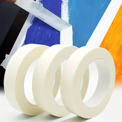 White Masking Tape, General Purpose Beige Paint Tape For Home Office School Stationery DIY Arts Labeling White Painters Tape