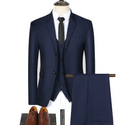 High Quality Men Suits 3 Pieces Elegant Blazer 2 Sets Luxury Wedding Business Vest Pants Coats 2023 Formal Jackets Free Shipping