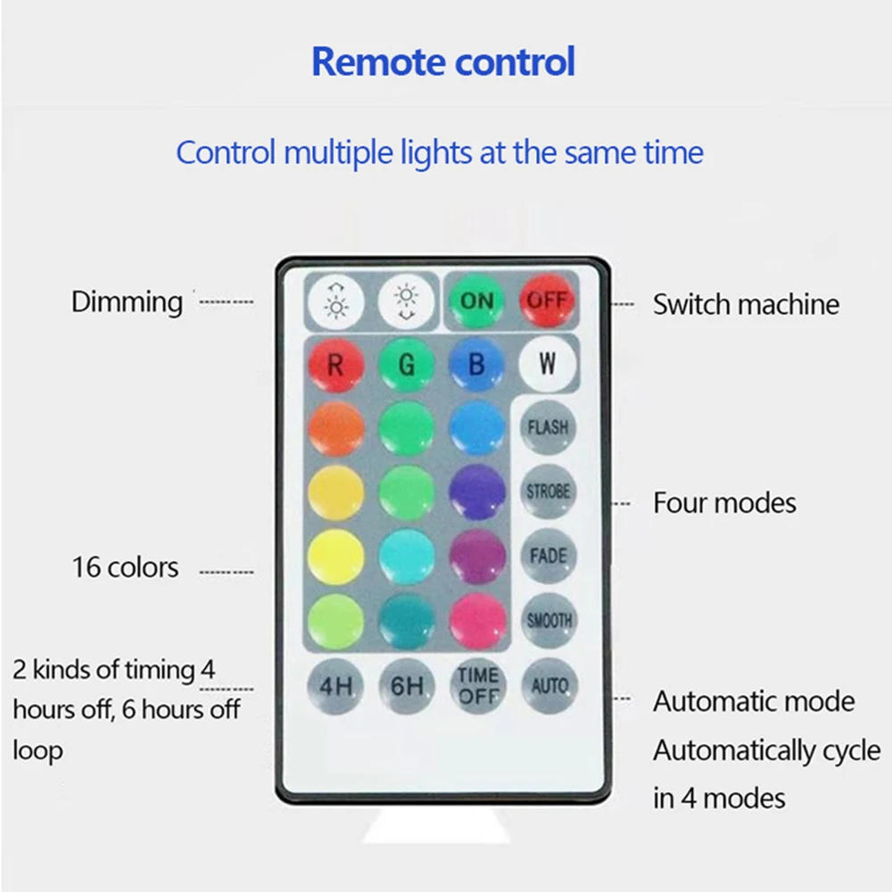 Description Picture 6 of itemSolar Underwater LED Light Magnetic with Sucker RGB Submersible Pool Lamp IP68 Waterproof for Garden Lawn Swimming Pool Aquarium