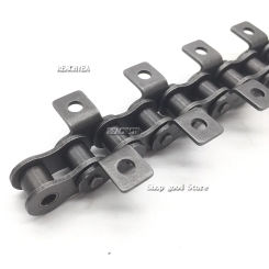 06B,08B,10A,1.5M Length High Quality Drive Roller Chain Machine Transmission Conveyor Chain With Single Double Hole  Attachment