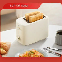 220V Subor Bread Maker, Compact 2 Slice Toaster, Household Breakfast Machine, 6 Browning Settings