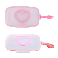 Baby Wipe Dispenser Portable Refillable Wet Tissue Box Container Reusable Travel Wipe Holder for Case Storage