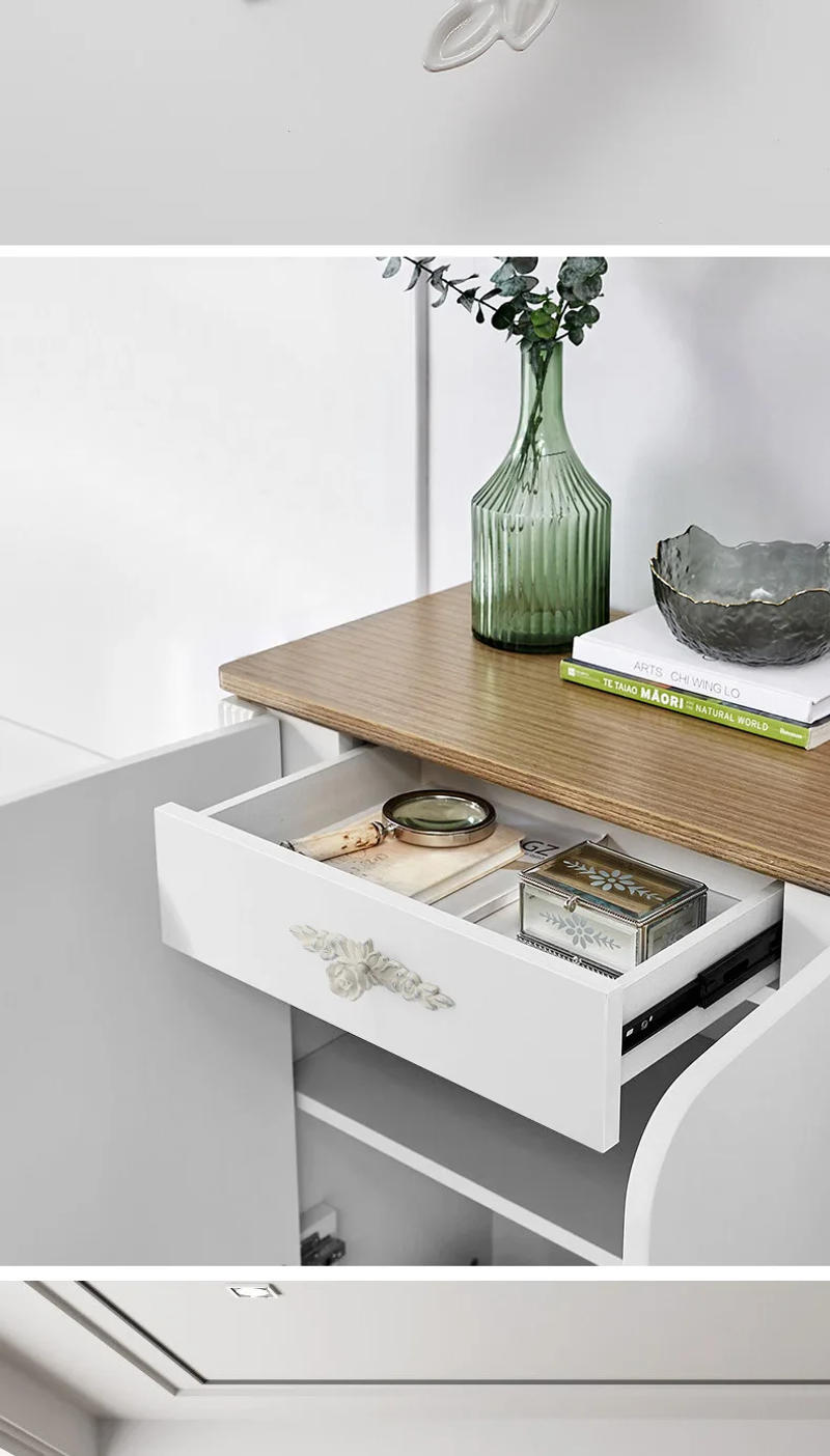 Description Picture 6 of itemRetro Cabinet Door Single Hole Handle Pattern Rose Light Luxury Shoe Cabinet Drawer Wardrobe Door Minimalist Handle