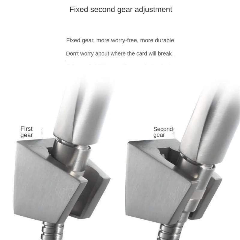 Description Picture 6 of itemDurable Stainless Steel Shower Head Holder Sprinkler Base 2 Gear Adjustment Shower Bracket Wall Mounted Bathroom Accessories