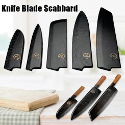 Multi-sizes Solid Wooden Scabbard Portable Chef Kitchen Knife Cover Home Outdoor Blade Protector Japanese Cooking Knife Sleeve