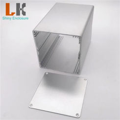 LK-ALS44 Diy Aluminum Extruded Housing Power Amplifier Case PCB Box Custom Anodized Aluminium Electronic Enclosure 90x90x100mm