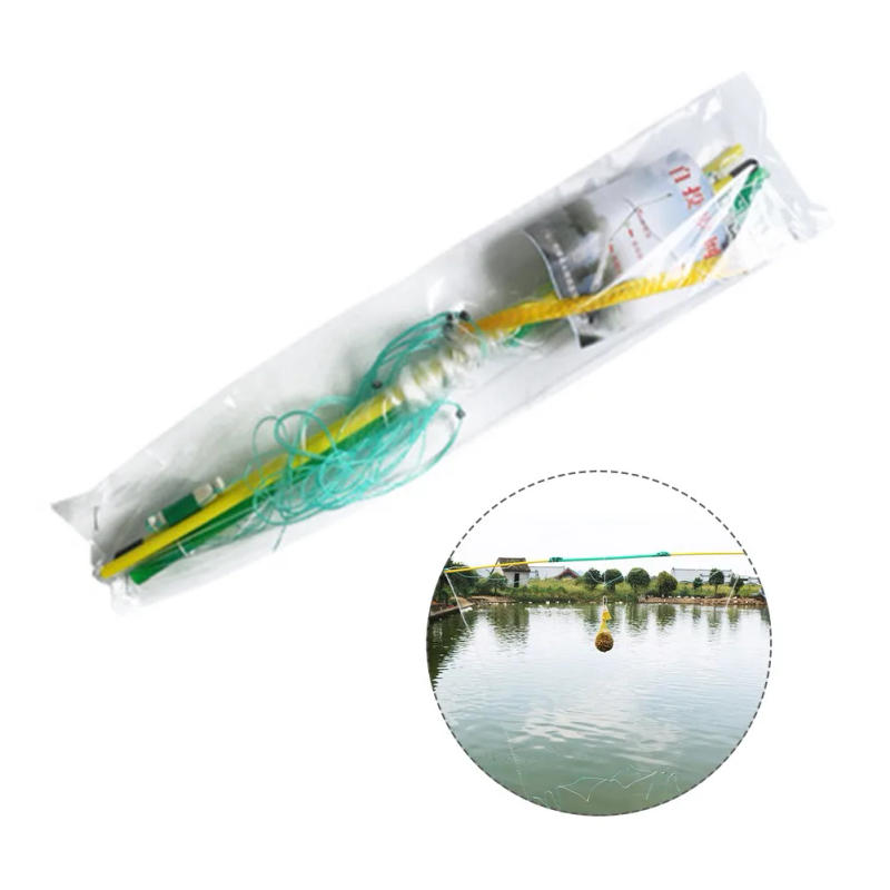 Description Picture 3 of itemPortable Multi Size Fishing Trap Net Tackle Mesh Netting Fishnet Shoal Cast Gill Net Tool Hook Fishing Tool Newly