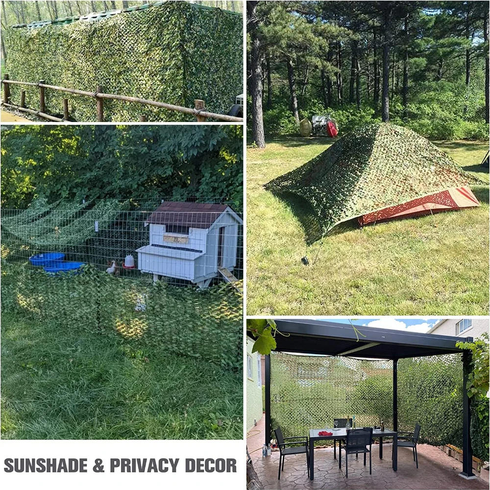 Description Picture 5 of itemBulk Roll Sunshade Camouflage Mesh Nets Shade Sails for Hunting Camping Shooting Military Theme Party Decorations