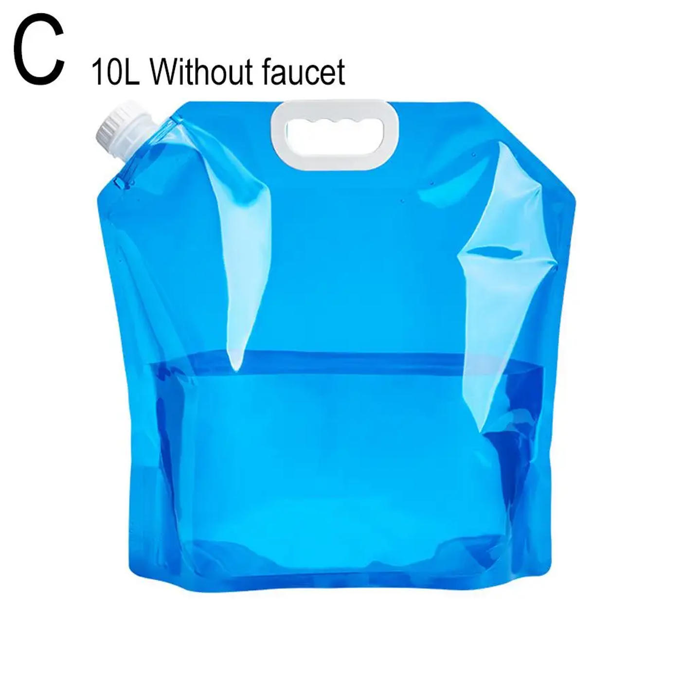 Description Picture 4 of item5/10L Foldable Drinking Water Bag Outdoor Camping Hiking Container Water Storage Capacity Bag Portable Large Thickened Wate T6T2
