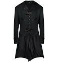 New Medieval Men's Tailcoat Gothic Punk Pirate Nobles Cosplay Jacket Devil Leather Buckle Steampunk Victorian Court Women Tops