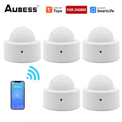 Tuya PIR Motion Sensor Zigbee Mini Movement Human Body Sensor Detector Smart Home Security Alarm System With Alexa Google Home