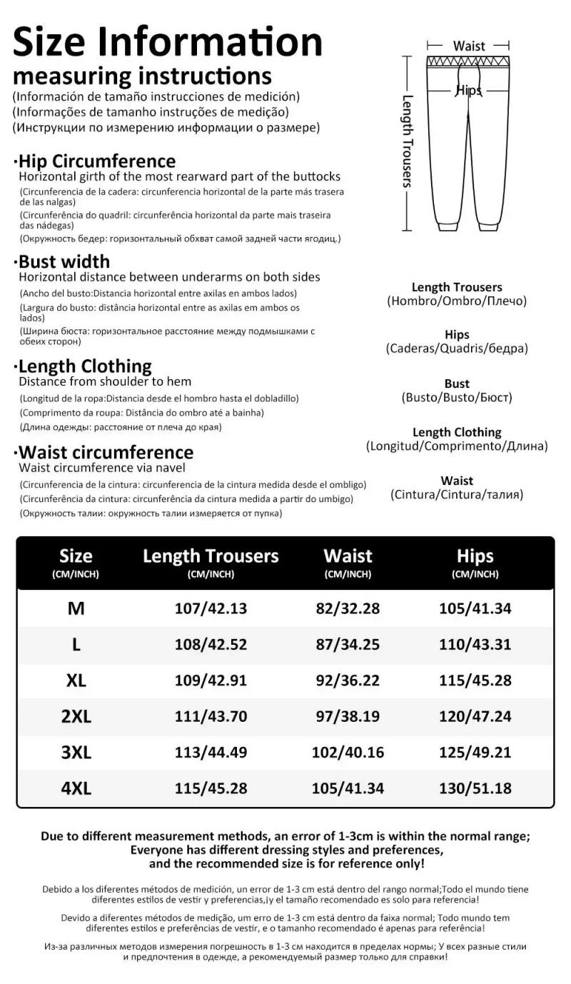 Description Picture 3 of itemMan Trousers Sweatpants Long Sweat Track Pants Chef Cooking 3D Printed Name Autumn Fashion Casual Joggers Mens Hiphop Overalls