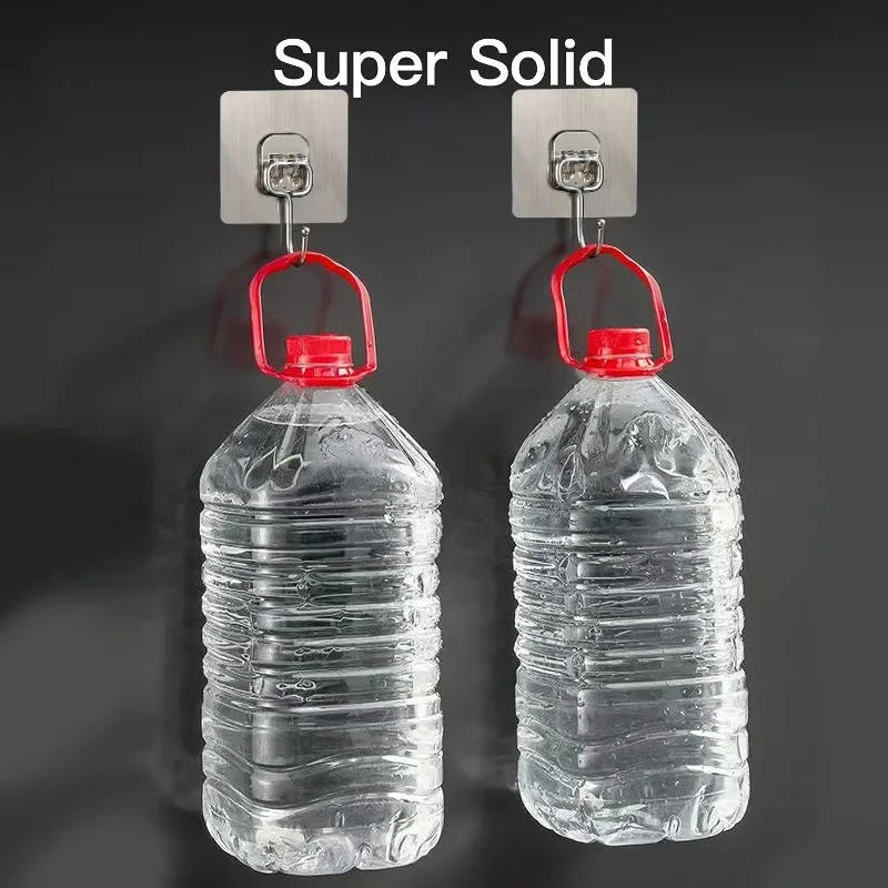 Description Picture 6 of item3pcs Strong Large Hook Multi-Purpose Self Adhesive Hook Heavy Duty Wall Hooks Door Key Towel Wall Hook for Bathroom Kitchen Home