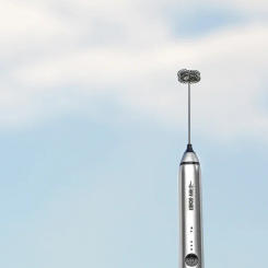 USB Versatile Milk Frother with Multiple Attachments for Various Drinks and Desserts