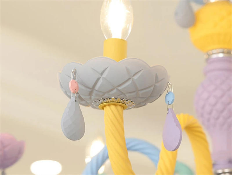 Description Picture 5 of itemAmerican Crystal Vanity Pendant Light Luxury Candle Chandelier Living Dining Room Girl Children's Bedroom Decor Led Hanging Lamp