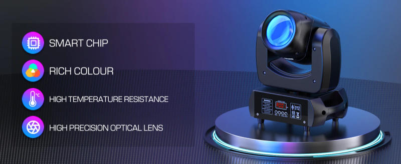 Description Picture 3 of itemSomspot 100W RGB Moving Head Light Gobo Beam Stage Effect Light Projector DMX512 For DJ Disco Bar Nightclub Wedding Party