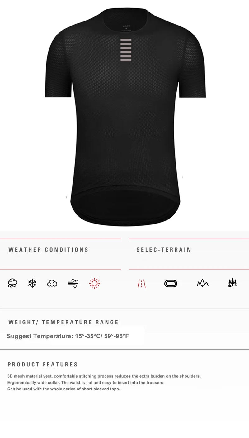 Description Picture 3 of itemSpexcell Rsantce 2023 Cycling Base Layer Short Sleeve Bike Sports Bike Shirt Underwear Racing Bicycle Jersey Shirt Undershirt