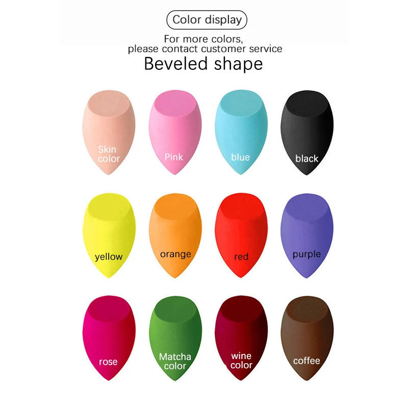 Description Picture 4 of item2/4pcs Makeup Sponge Blender Beauty Egg Cosmetic Puff Soft Foundation Sponges Powder Puff Women Make Up Accessories Beauty Tools